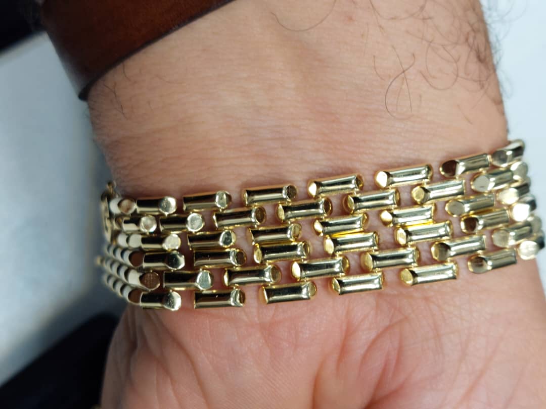 دستبند طلا ۱۸عیار مدل روبرتو کانالی